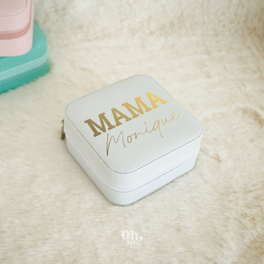 Mini Porte-Bijoux MAMA en Doré