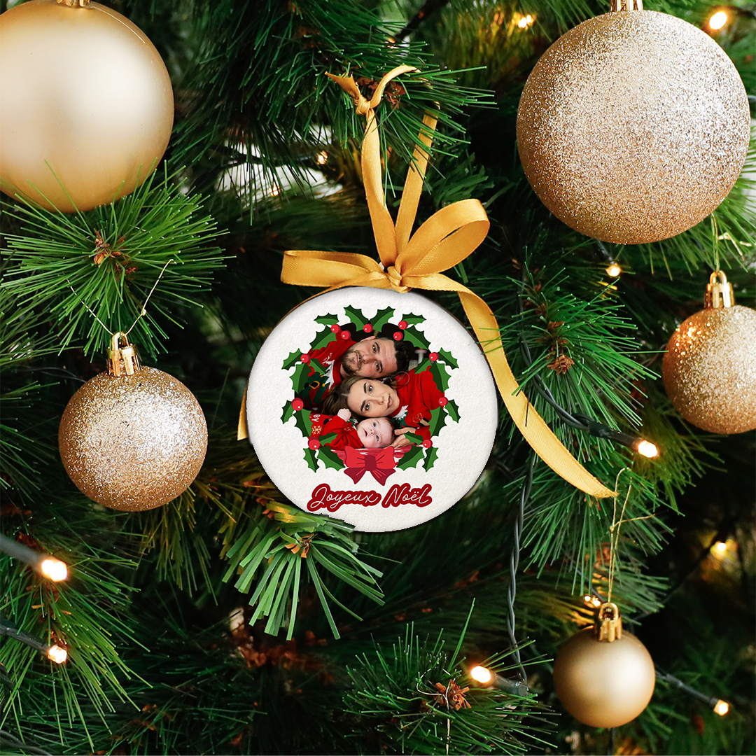 Boule Photo de famille et guirlande