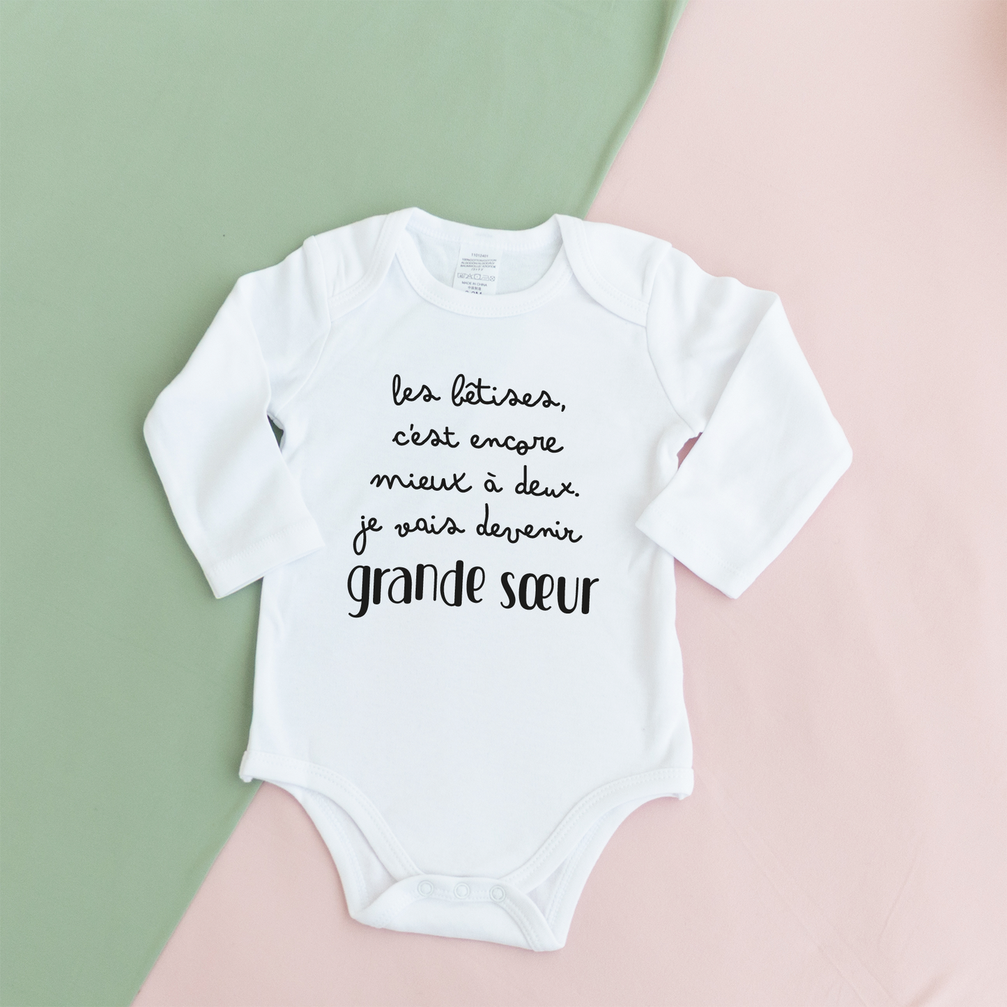 Body bébé “Grand frère / Grande sœur”
