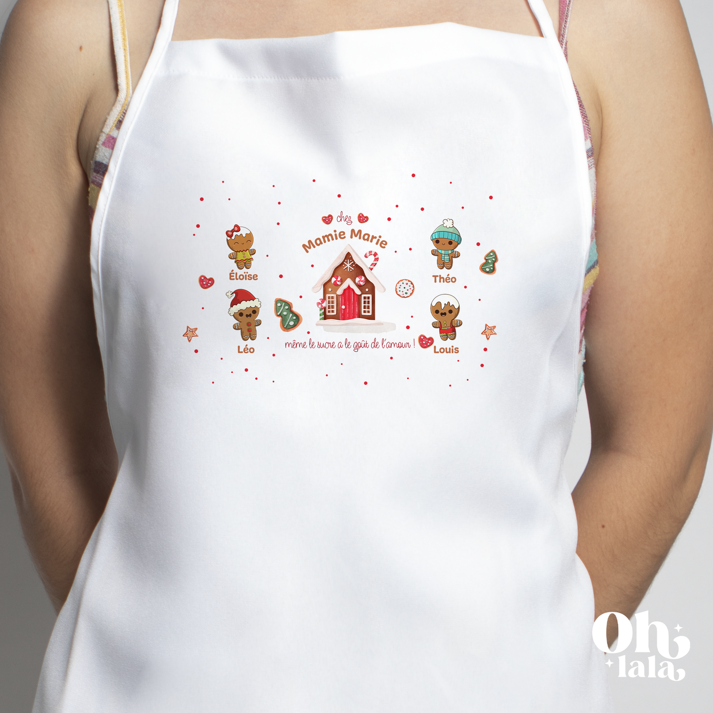 Tablier personnalisé Chez Mamie Marie