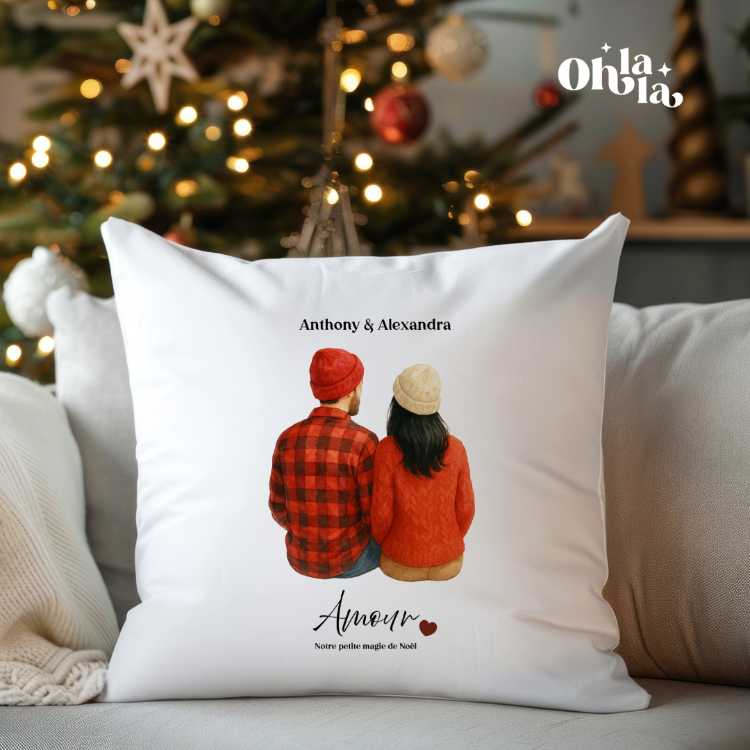 đïž Coussin Couple dâhiver