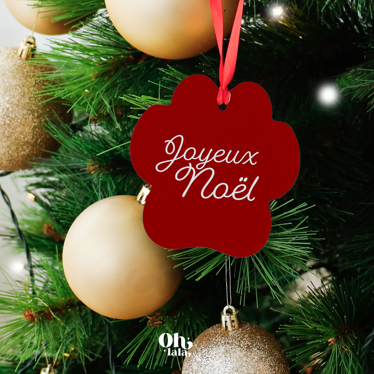 đ DĂ©coration de sapin â Patte de chien personnalisĂ©e