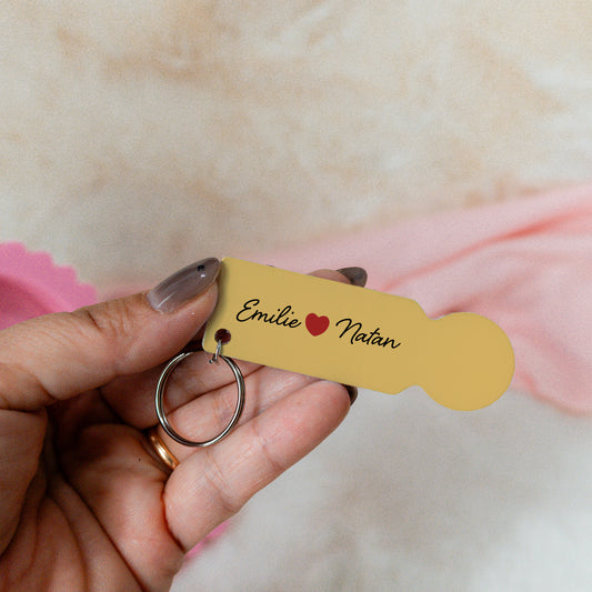 Porte-clés Jeton de Caddie Couple