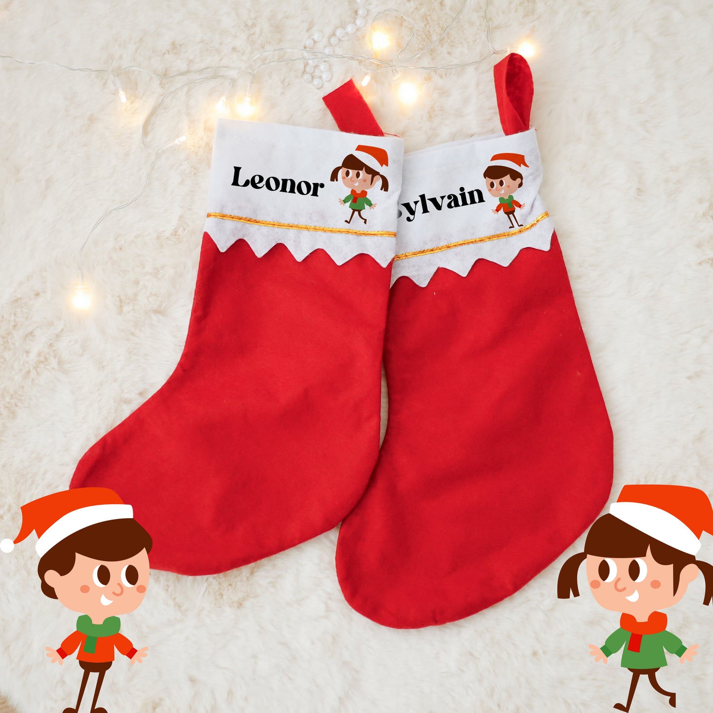 Botte de Noël Personnalisée – Garçon / Fille