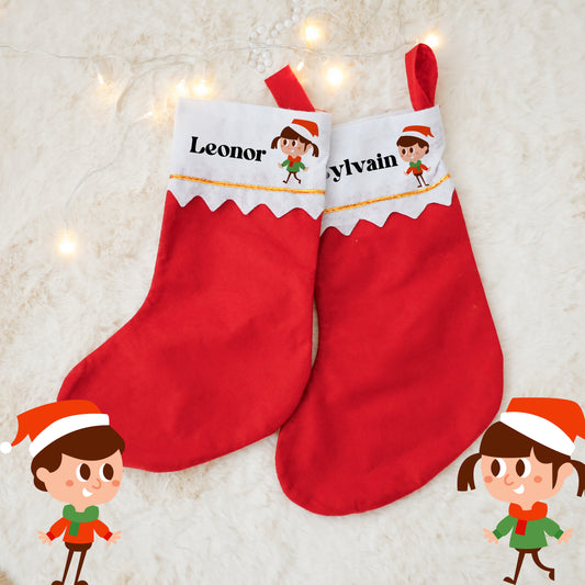 Botte de Noël Personnalisée – Garçon / Fille