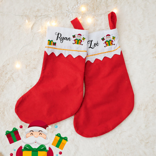 Botte de Noël Personnalisée – Père Noël & Cadeaux