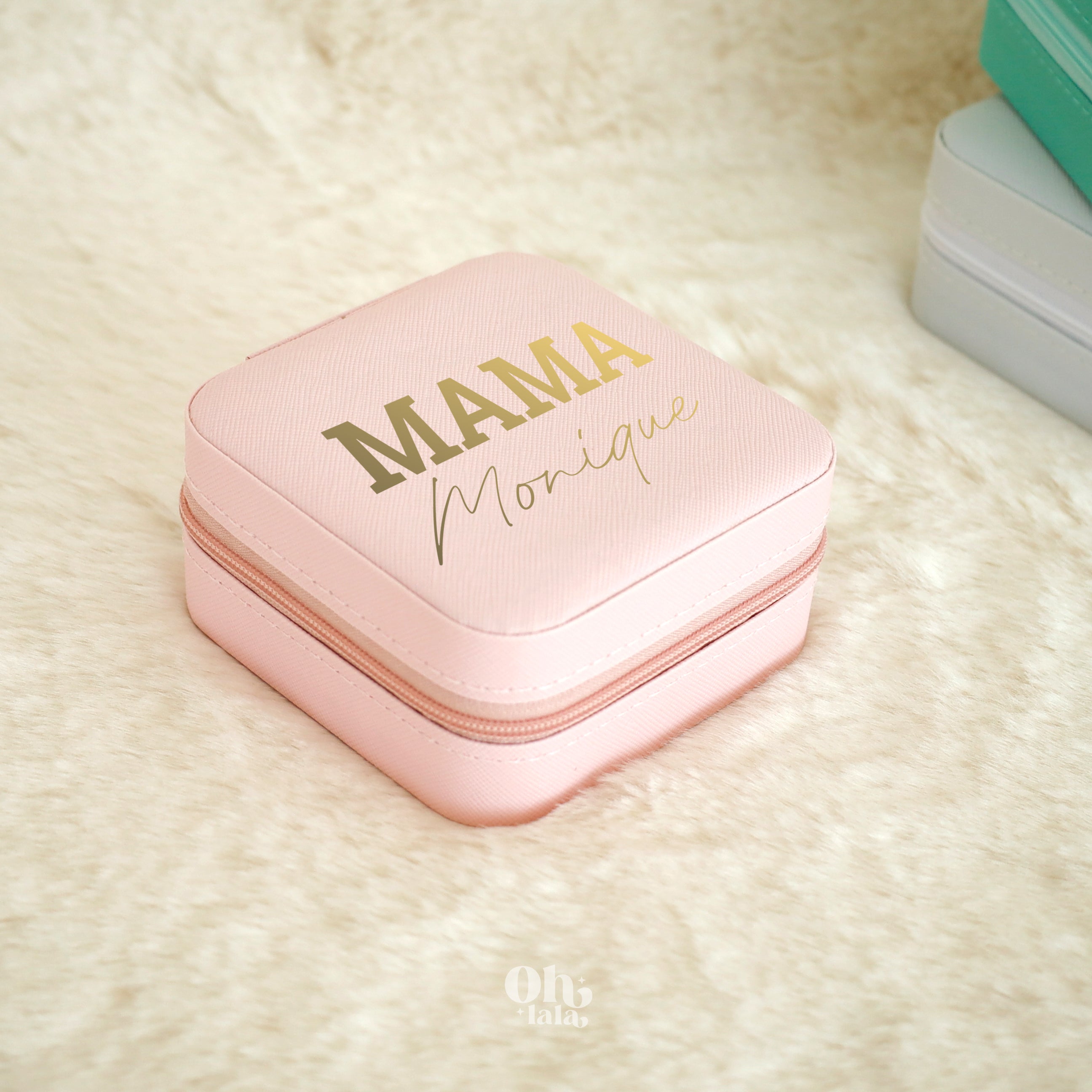 Mini Porte-Bijoux MAMA en Doré
