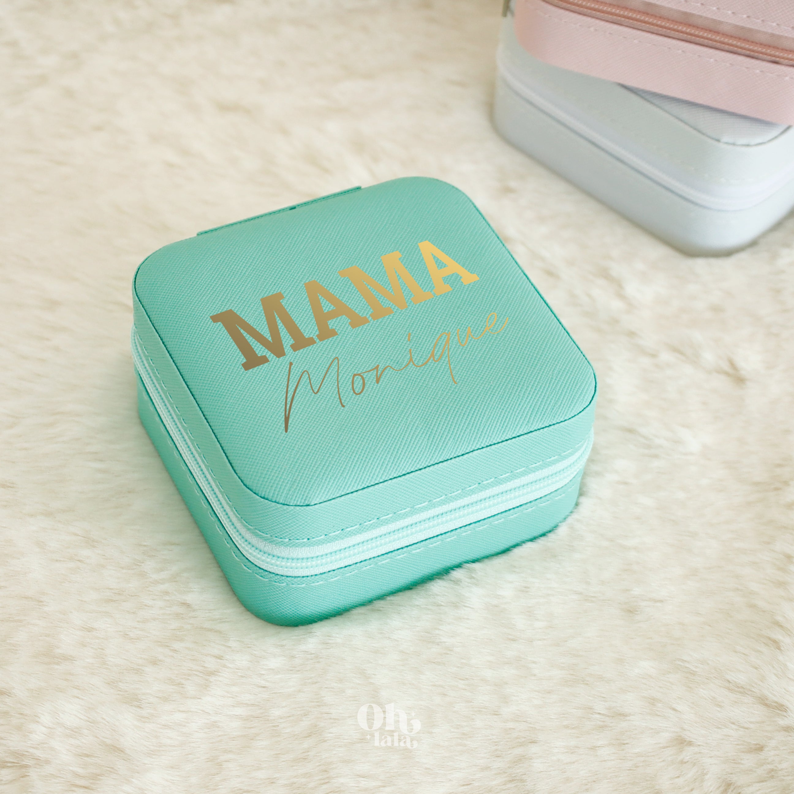 Mini Porte-Bijoux MAMA en Doré