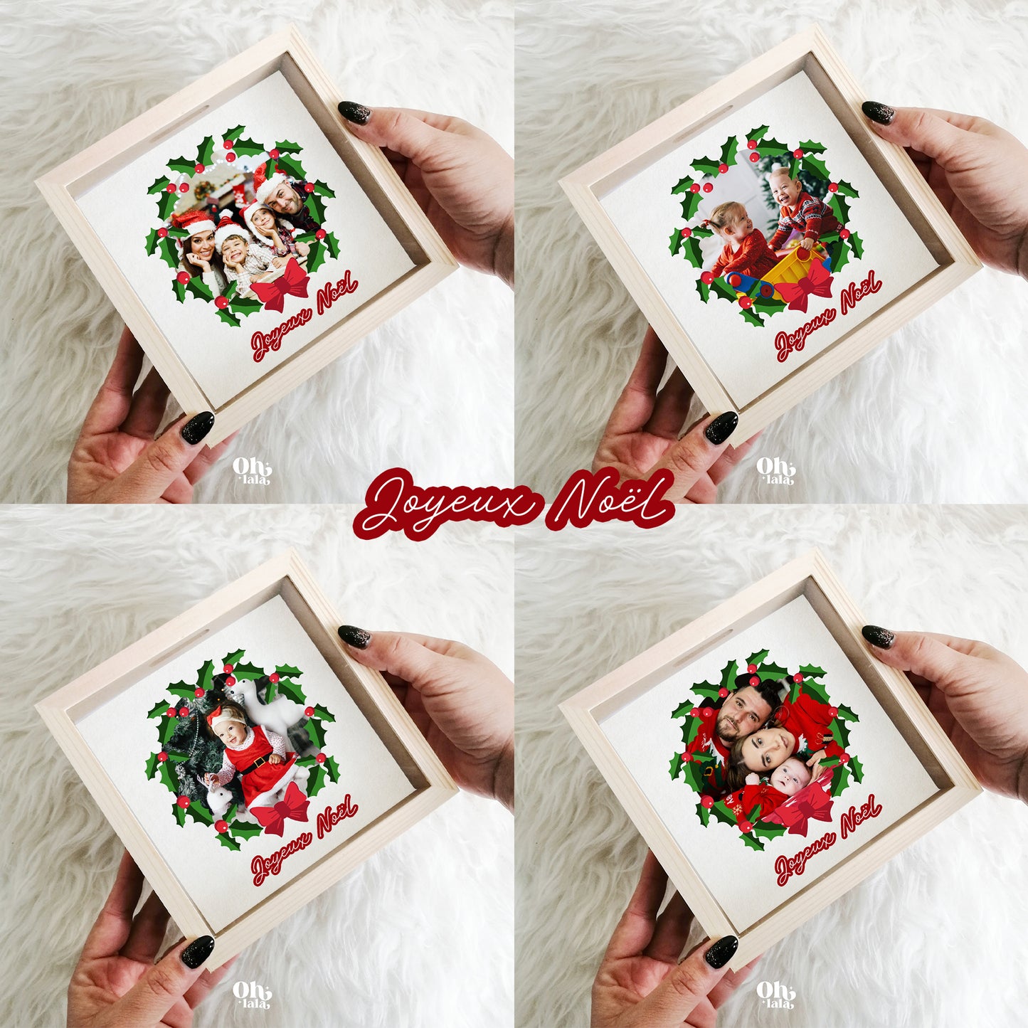 Tirelire Photo de famille et guirlande