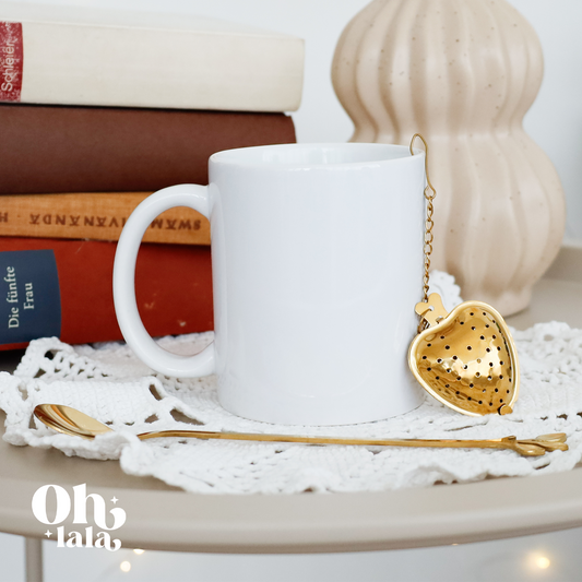 Cuillère et Boule à Thé Dorées – Accessoire pour votre mug