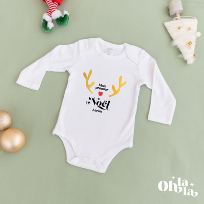 Body bébé “Mon premier Noël” – Personnalisable