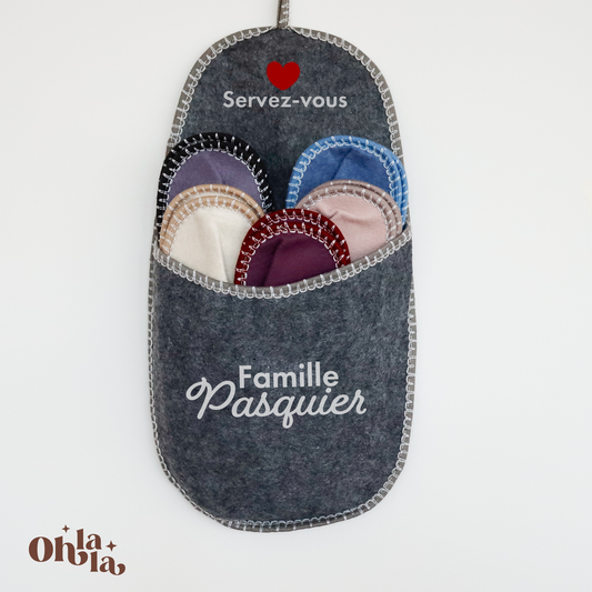 🥿 Chaussons pour invités – Support personnalisé Famille
