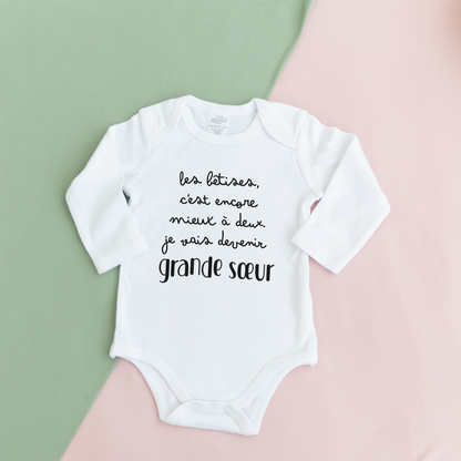 Body bébé “Grand frère / Grande sœur”