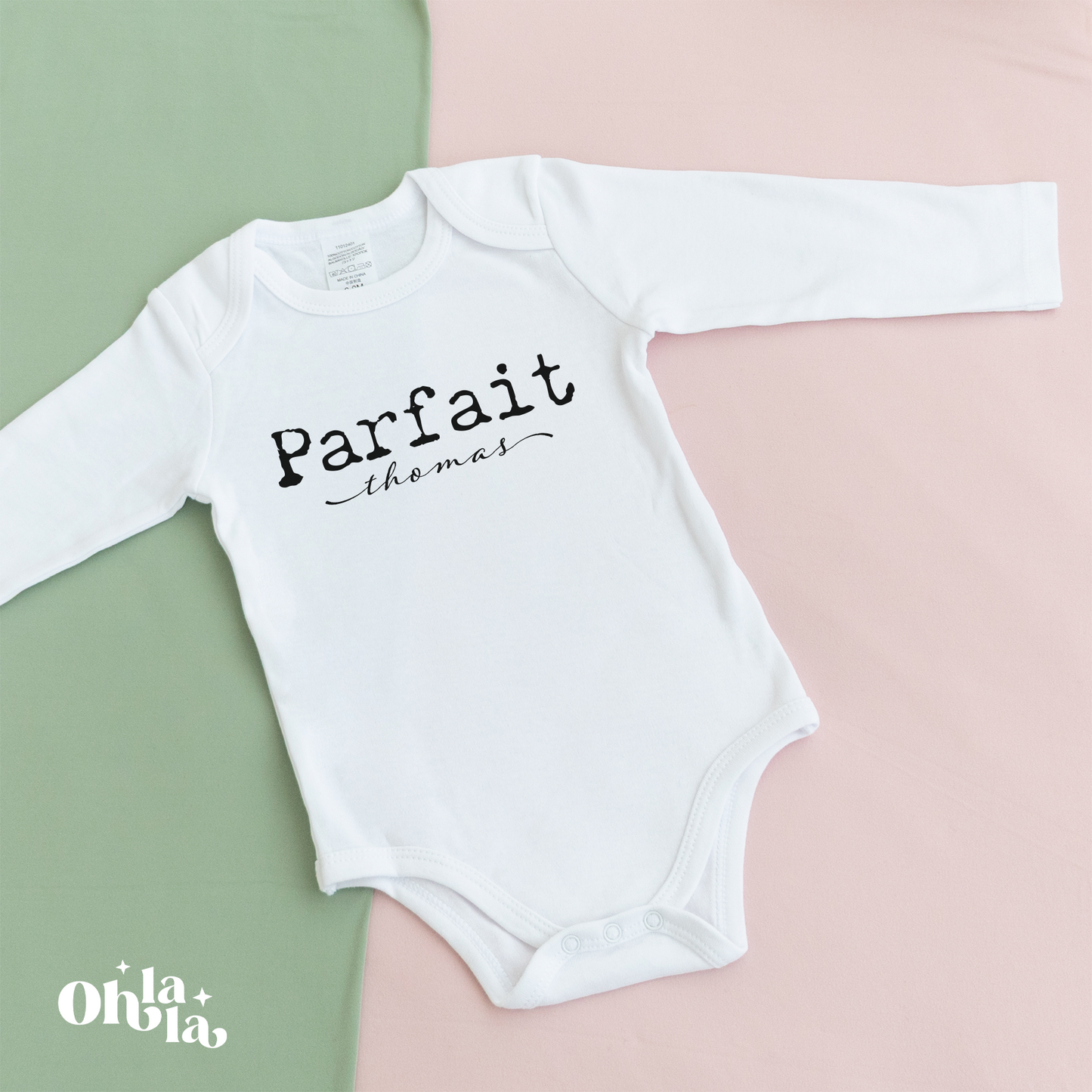 Body bébé Parfait avec prénom