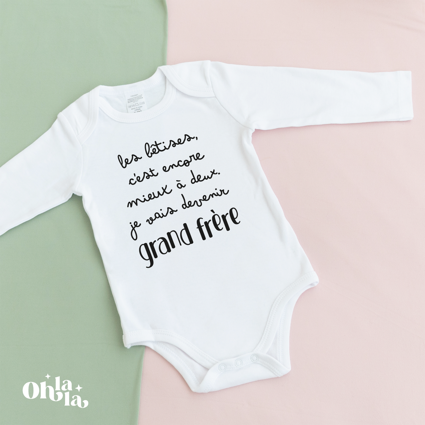 Body bébé “Grand frère / Grande sœur”