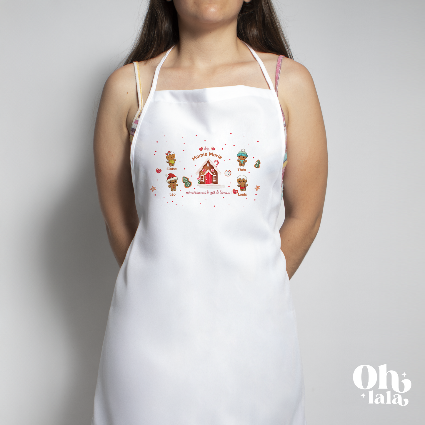 Tablier personnalisé Chez Mamie Marie