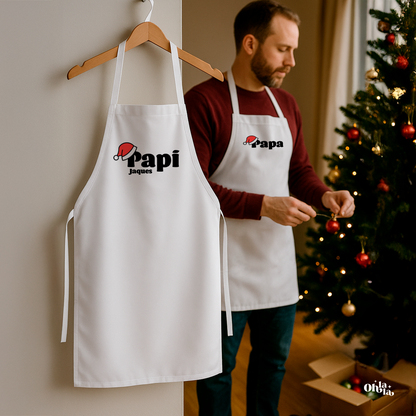 🍳 Tablier personnalisable Noël – Maman / Mamie