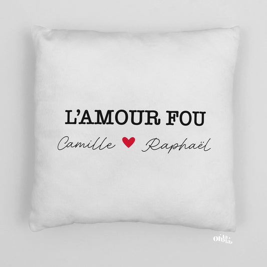 L’Amour Fou - 🛋️ Coussin personnalisable