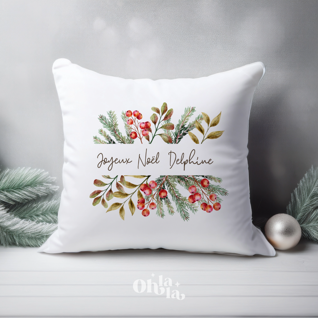 Coussin Joyeux Noël Delphine