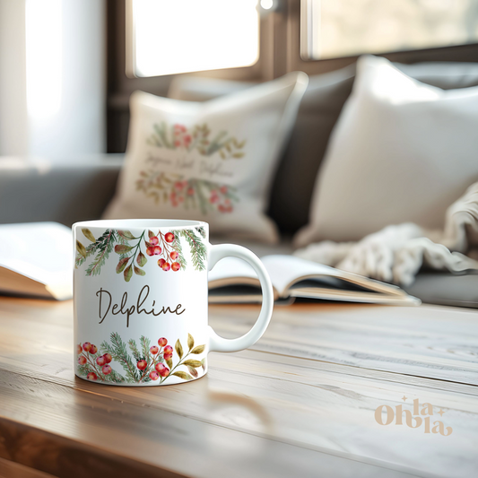 Coussin & Mug Delphine