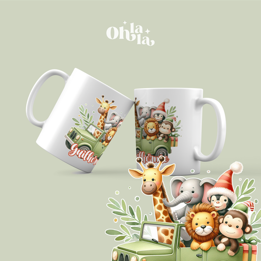 Mug de Noël “Animaux de la Jungle”