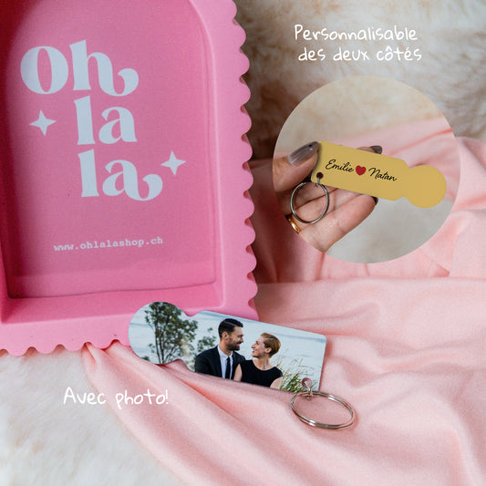 Porte-clés Jeton de Caddie Couple