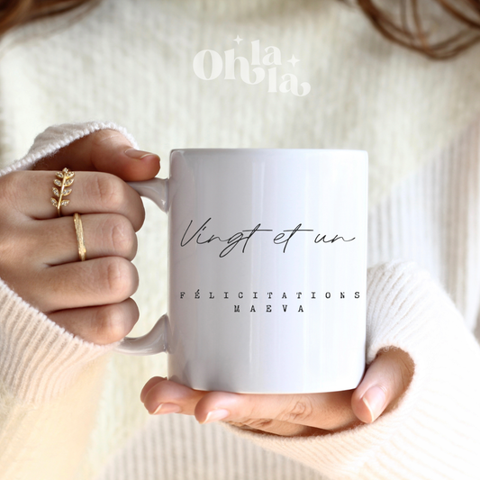 Tasse élégant et minimaliste